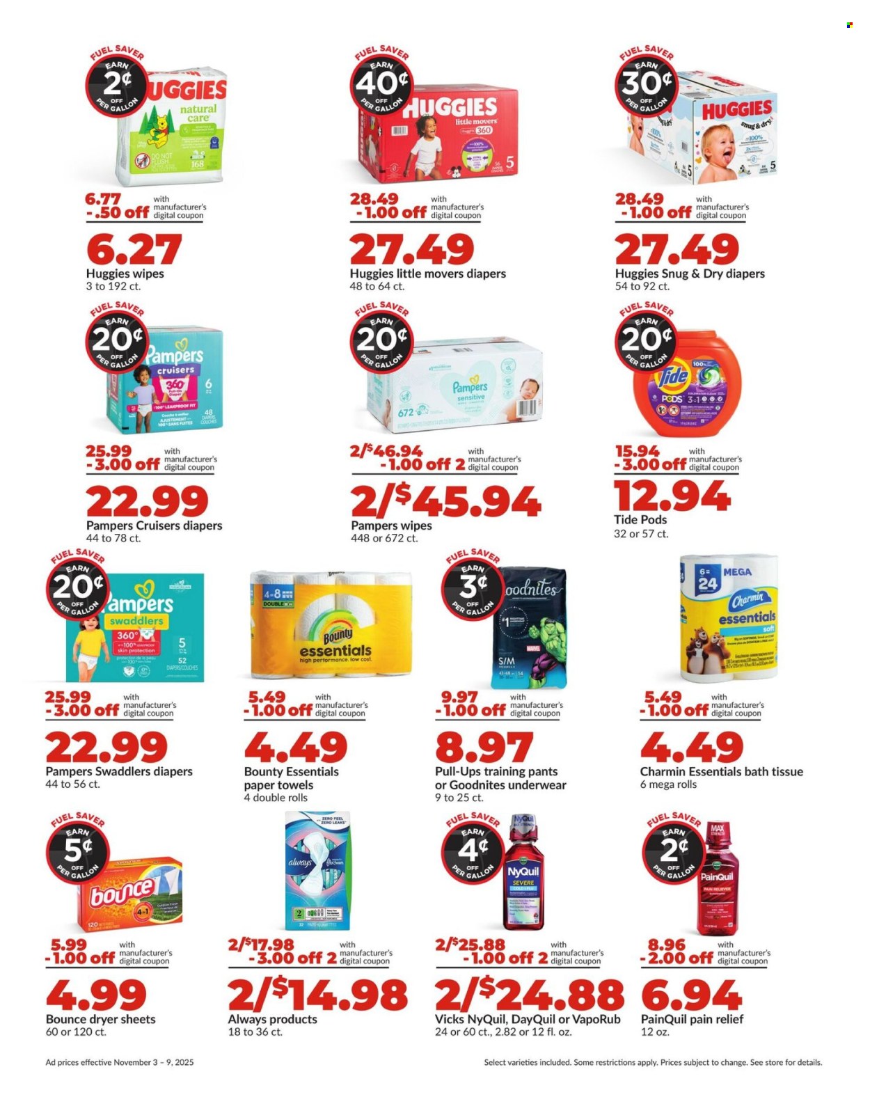 Hy-Vee ad - 11/03/2025 - 11/09/2025. Page 9