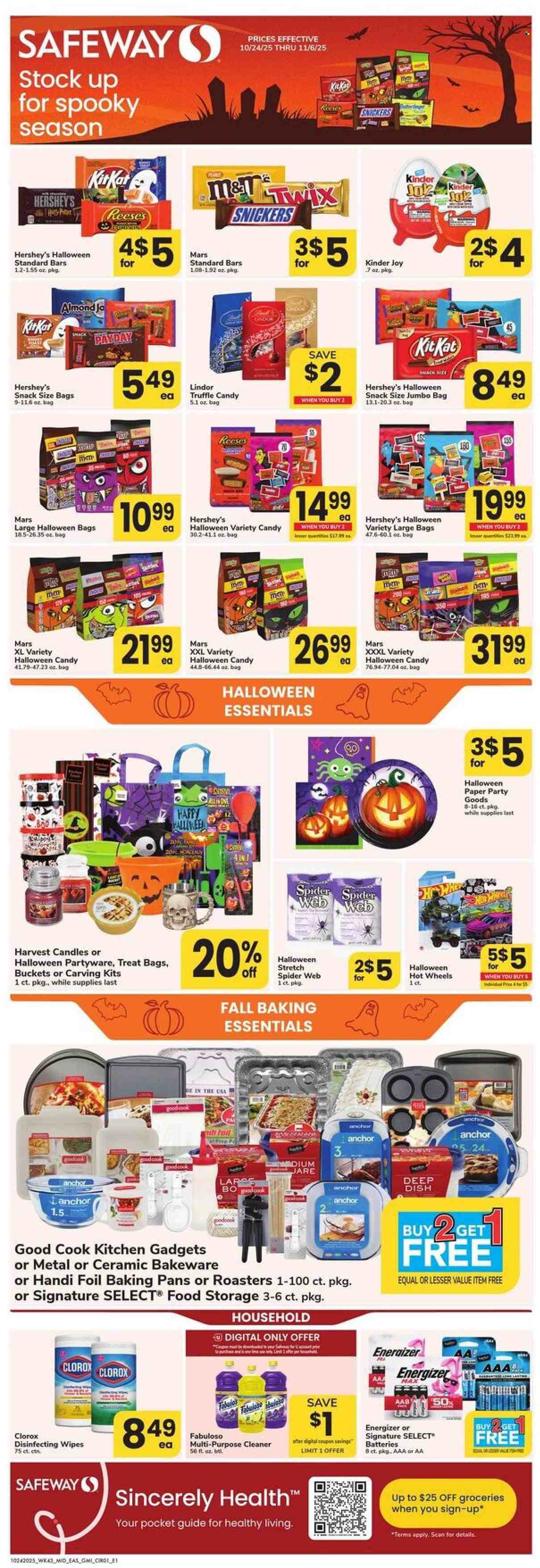 Safeway ad - 10/24/2025 - 11/06/2025. Page 1
