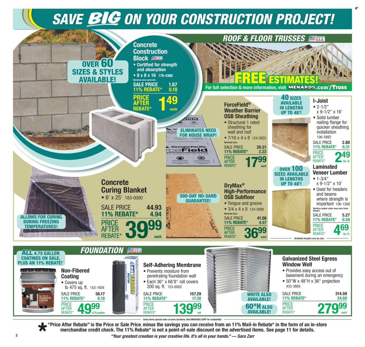 Menards ad - 11/06/2025 - 11/16/2025. Page 3