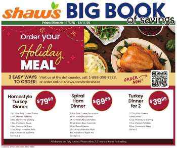 Shaw’s Flyer - 11/05/2025 - 12/11/2025.