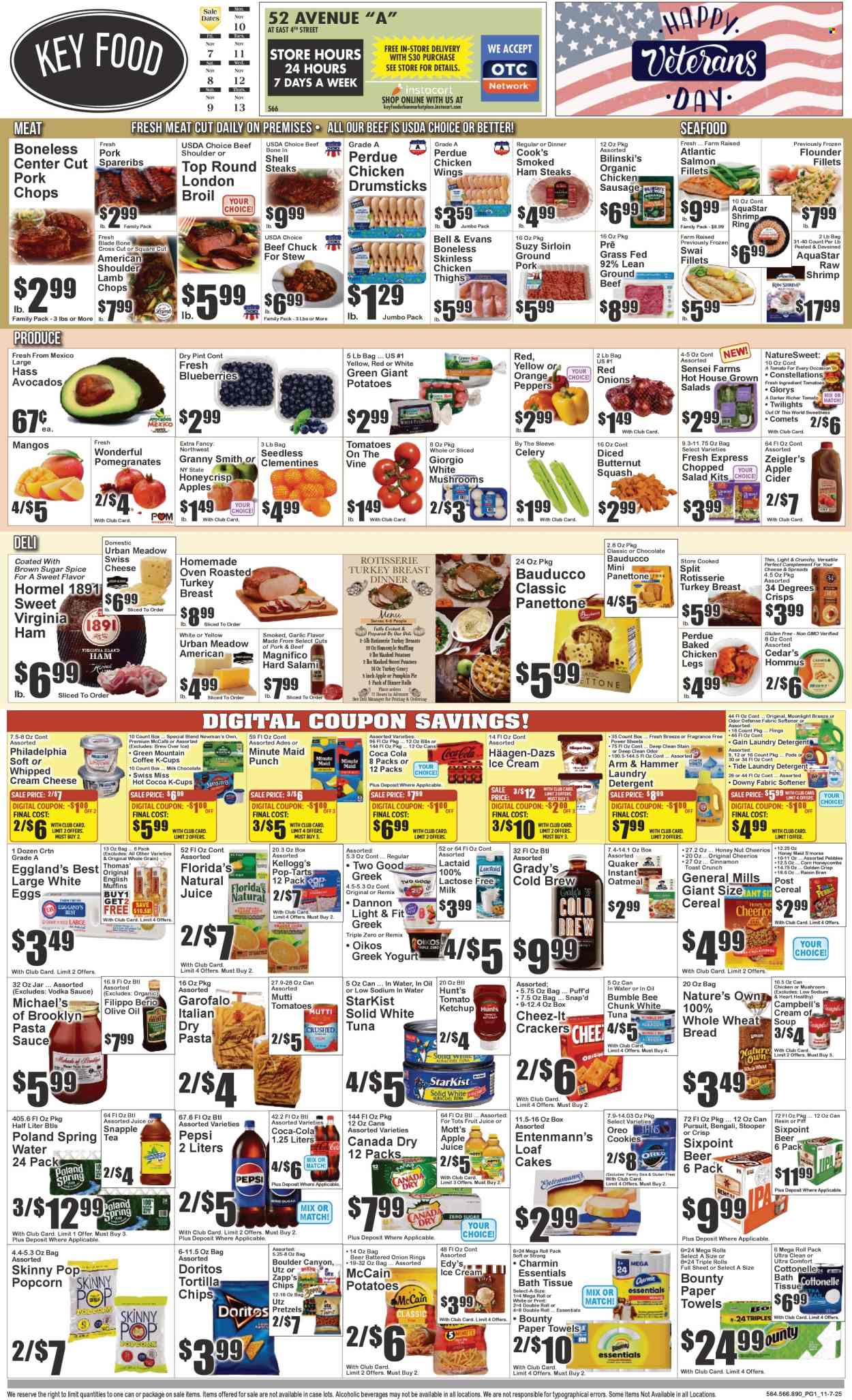 Key Food ad - 11/07/2025 - 11/13/2025. Page 1