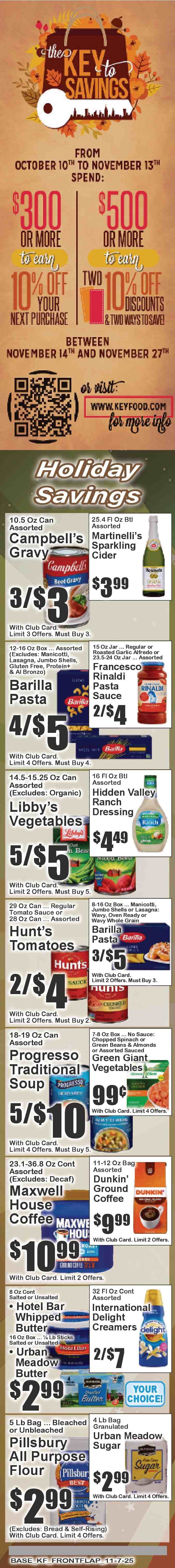 Key Food ad - 11/07/2025 - 11/13/2025. Page 2