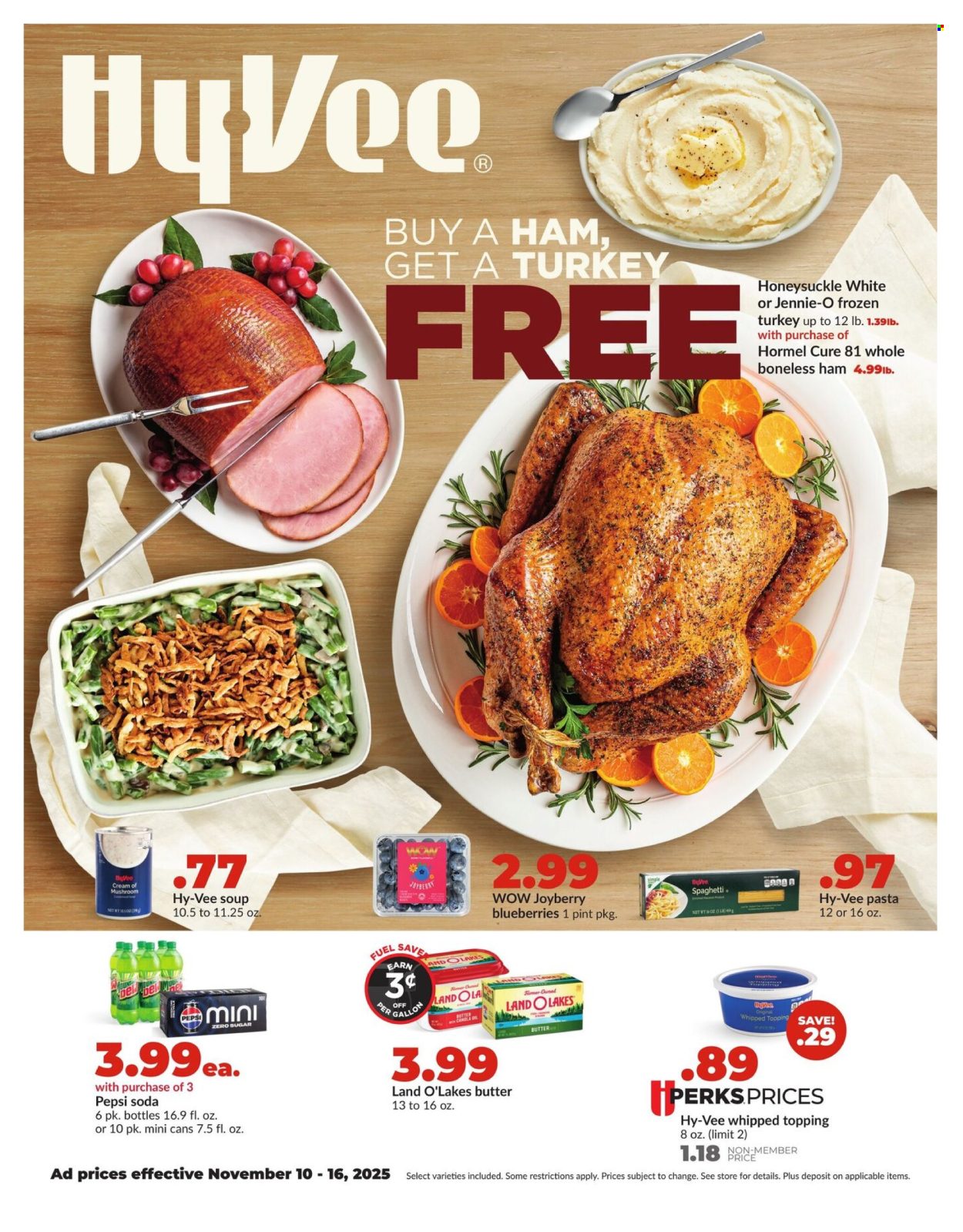 Hy-Vee ad - 11/10/2025 - 11/16/2025. Page 1
