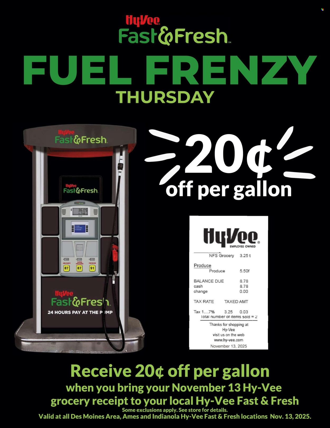 Hy-Vee ad - 11/13/2025 - 11/13/2025. Page 1