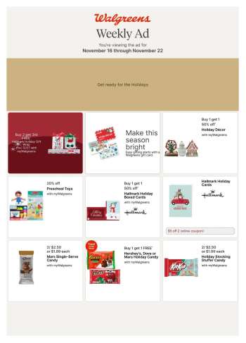 Walgreens Flyer - 11/16/2025 - 11/22/2025.