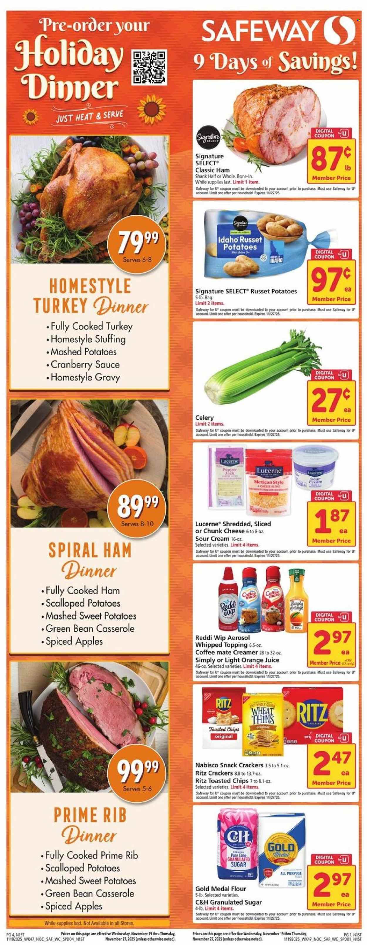 Safeway ad - 11/19/2025 - 11/27/2025. Page 1