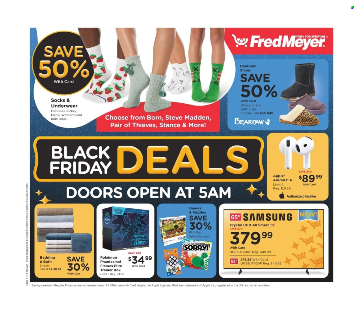 Fred Meyer ad - 11/28/2025 - 11/28/2025. Page 1