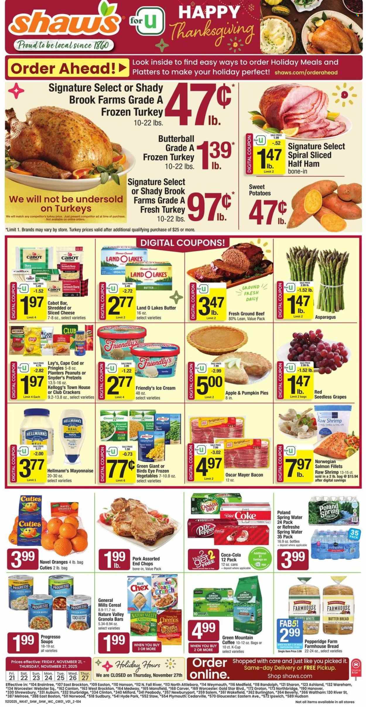 Shaw’s ad - 11/21/2025 - 11/27/2025. Page 1