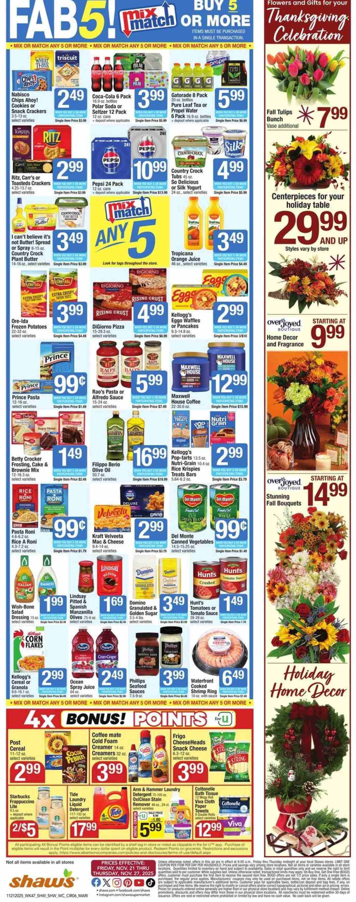 Shaw’s ad - 11/21/2025 - 11/27/2025. Page 6