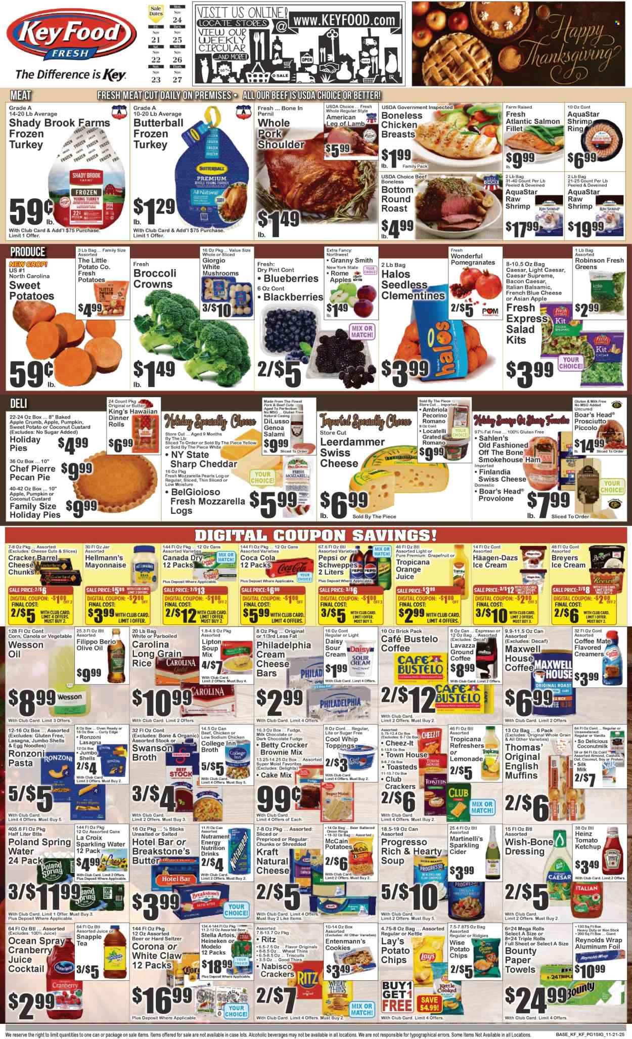 Key Food ad - 11/21/2025 - 11/27/2025. Page 1
