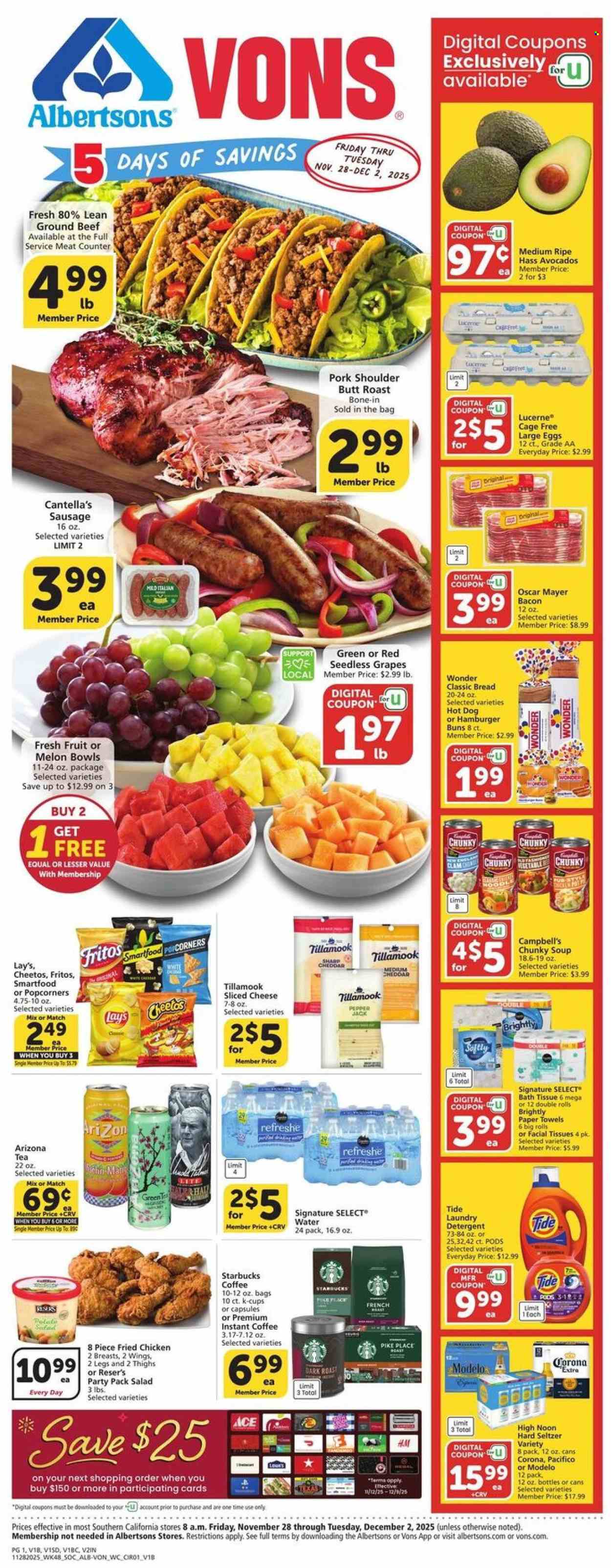 Albertsons ad - 11/28/2025 - 12/02/2025. Page 1