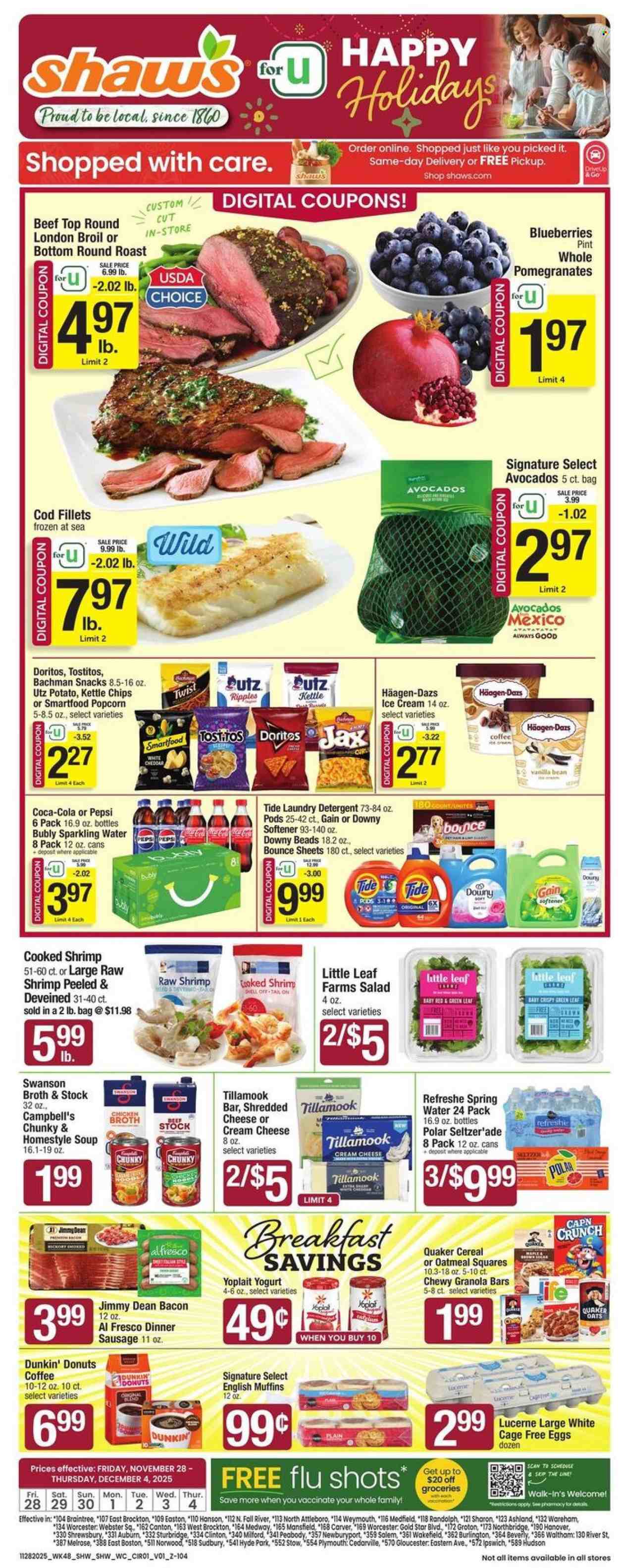 Shaw’s ad - 11/28/2025 - 12/04/2025. Page 1