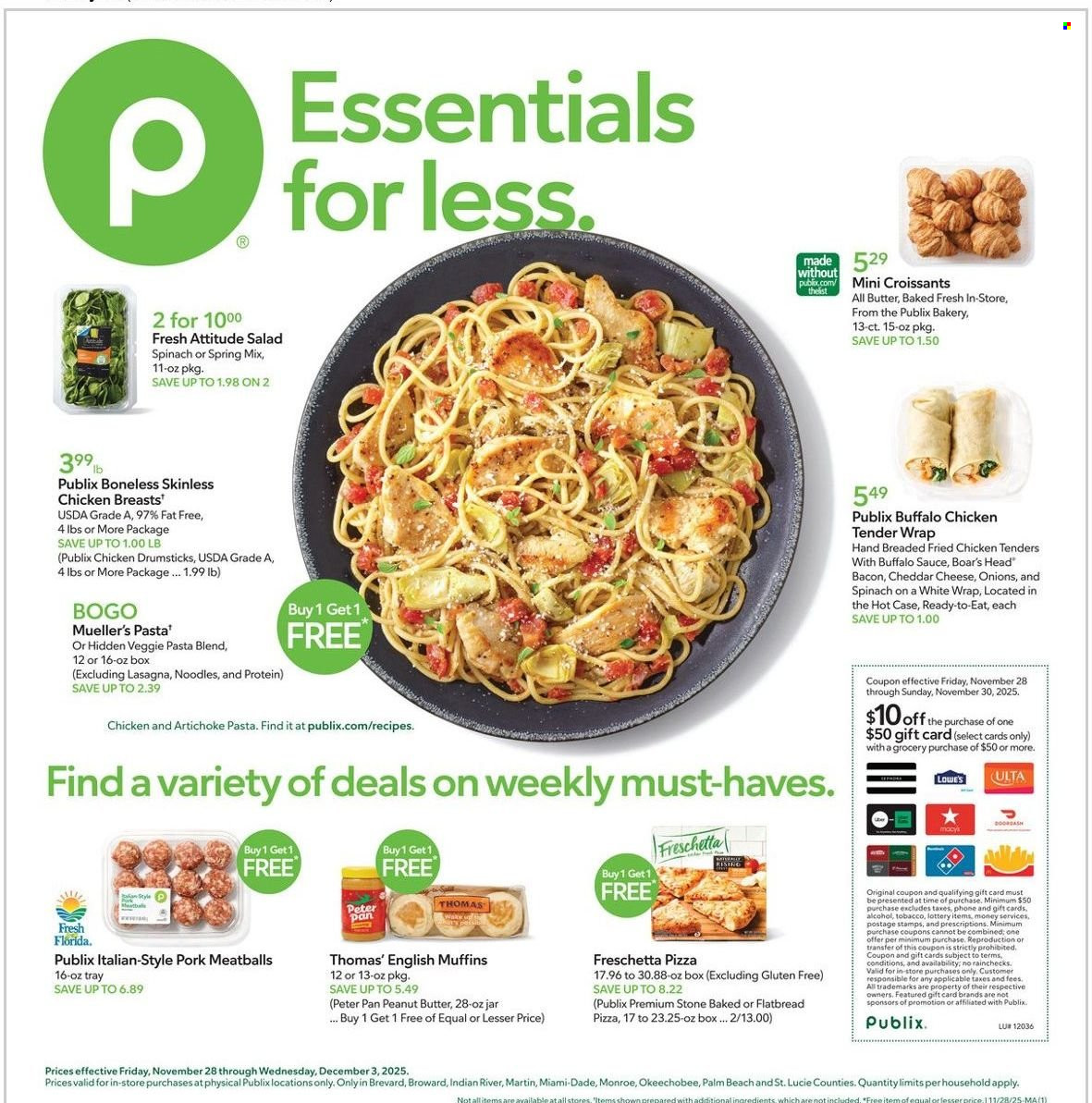 Publix ad - 11/28/2025 - 12/03/2025. Page 1