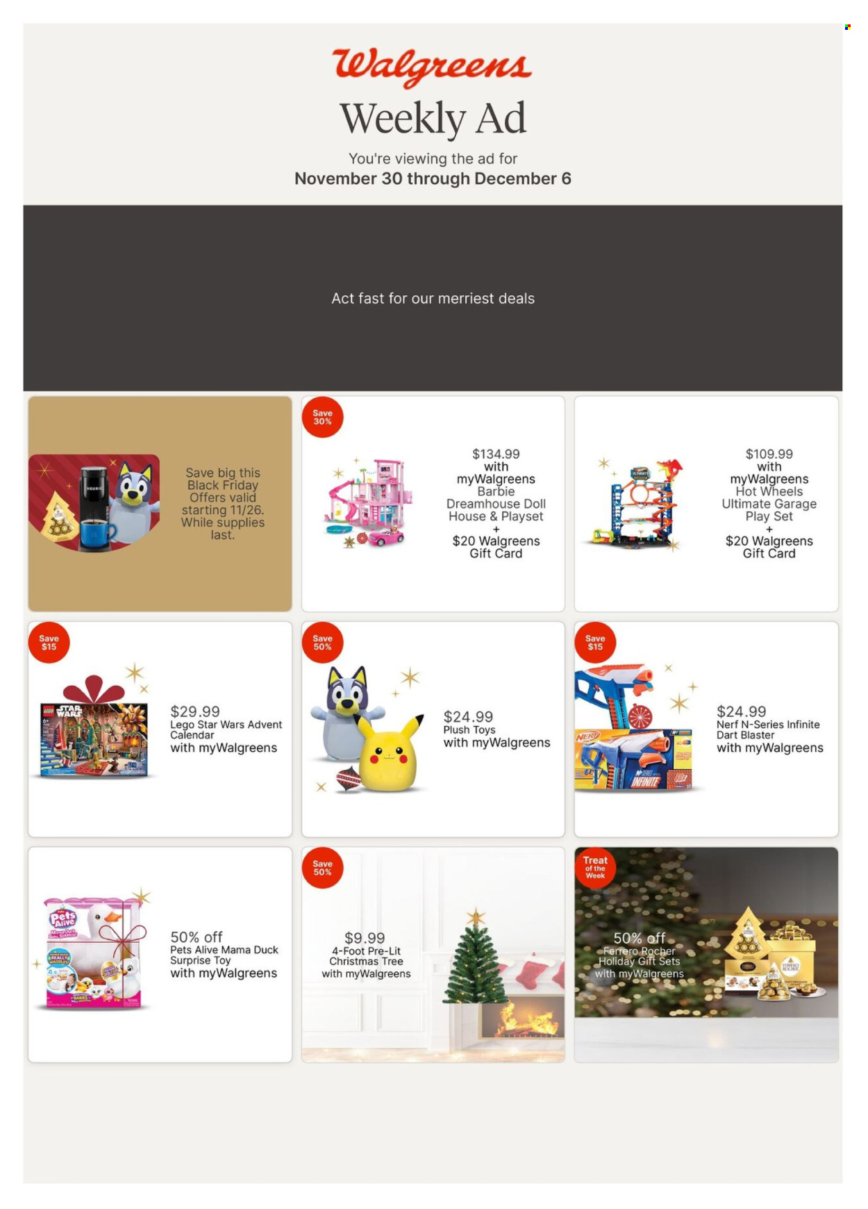 Walgreens ad - 11/30/2025 - 12/06/2025. Page 1