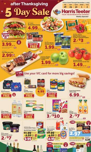 Harris Teeter Flyer - 11/28/2025 - 12/02/2025.