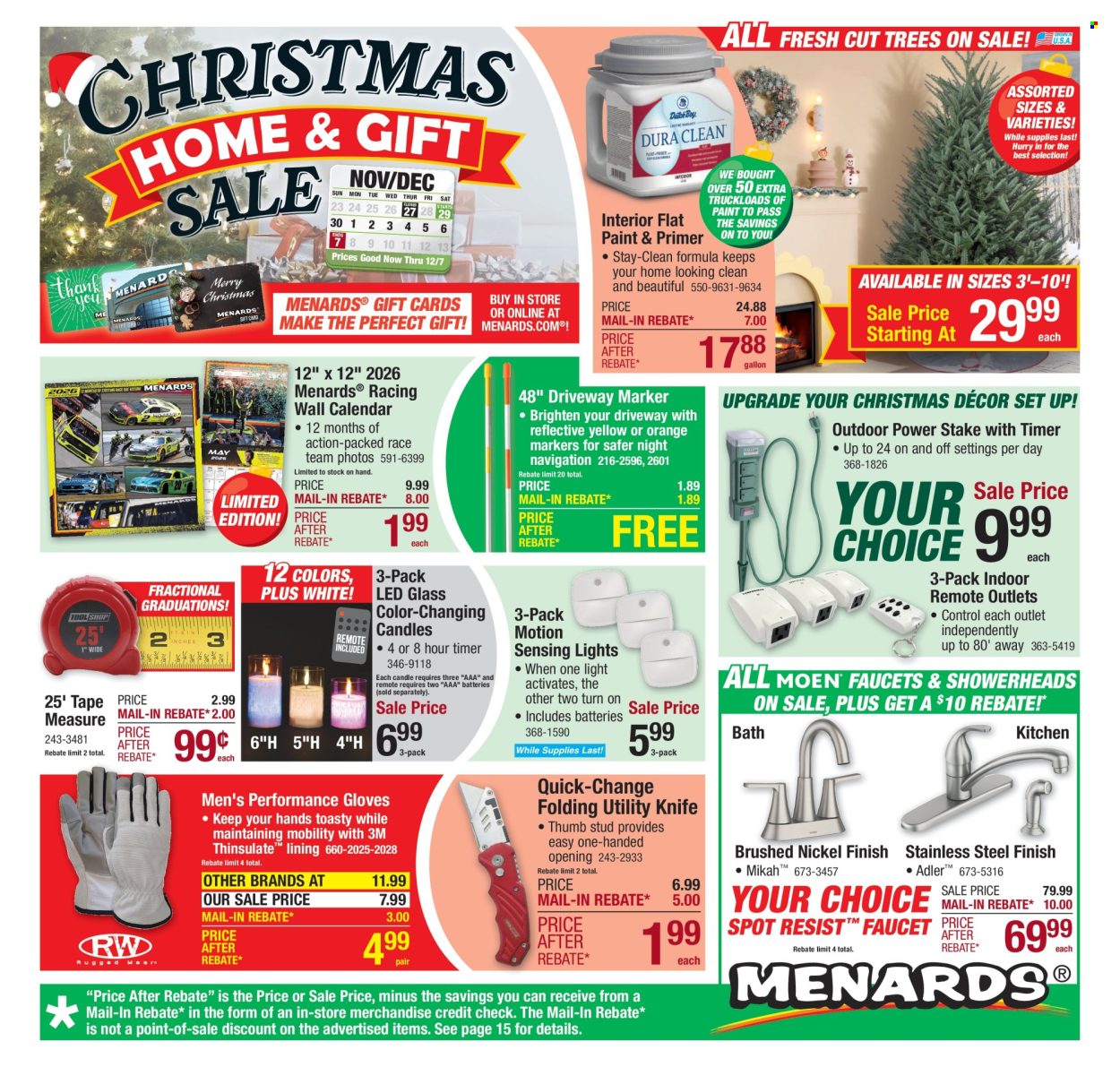 Menards ad - 11/29/2025 - 12/07/2025. Page 1