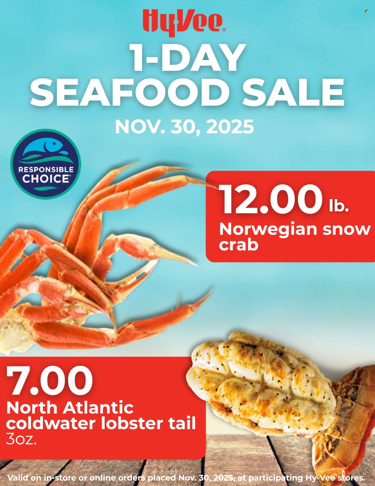 Hy-Vee ad - 11/30/2025 - 11/30/2025. Page 1