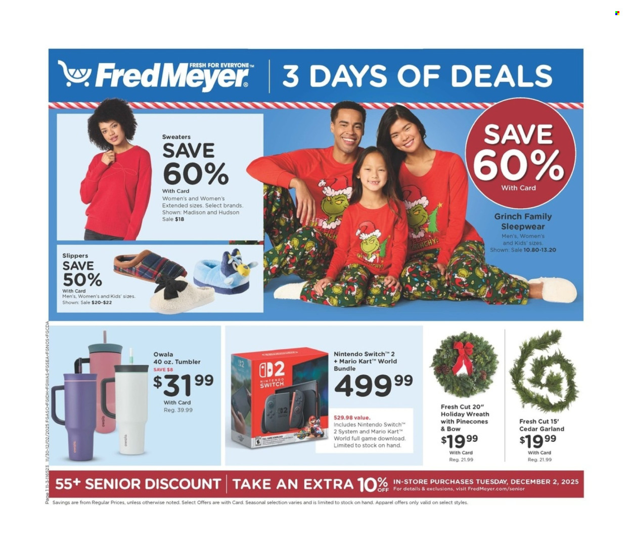 Fred Meyer ad - 11/30/2025 - 12/02/2025. Page 1