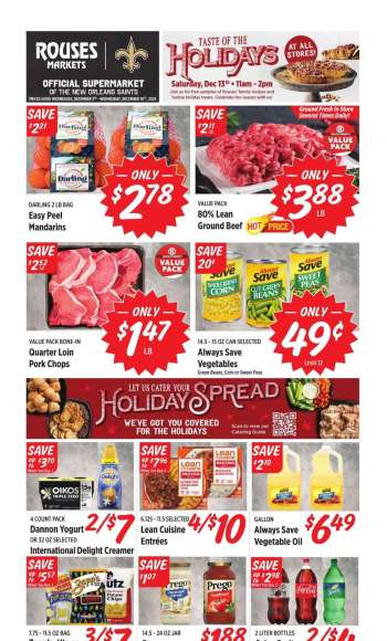 Rouses Markets Flyer - 12/03/2025 - 12/10/2025.
