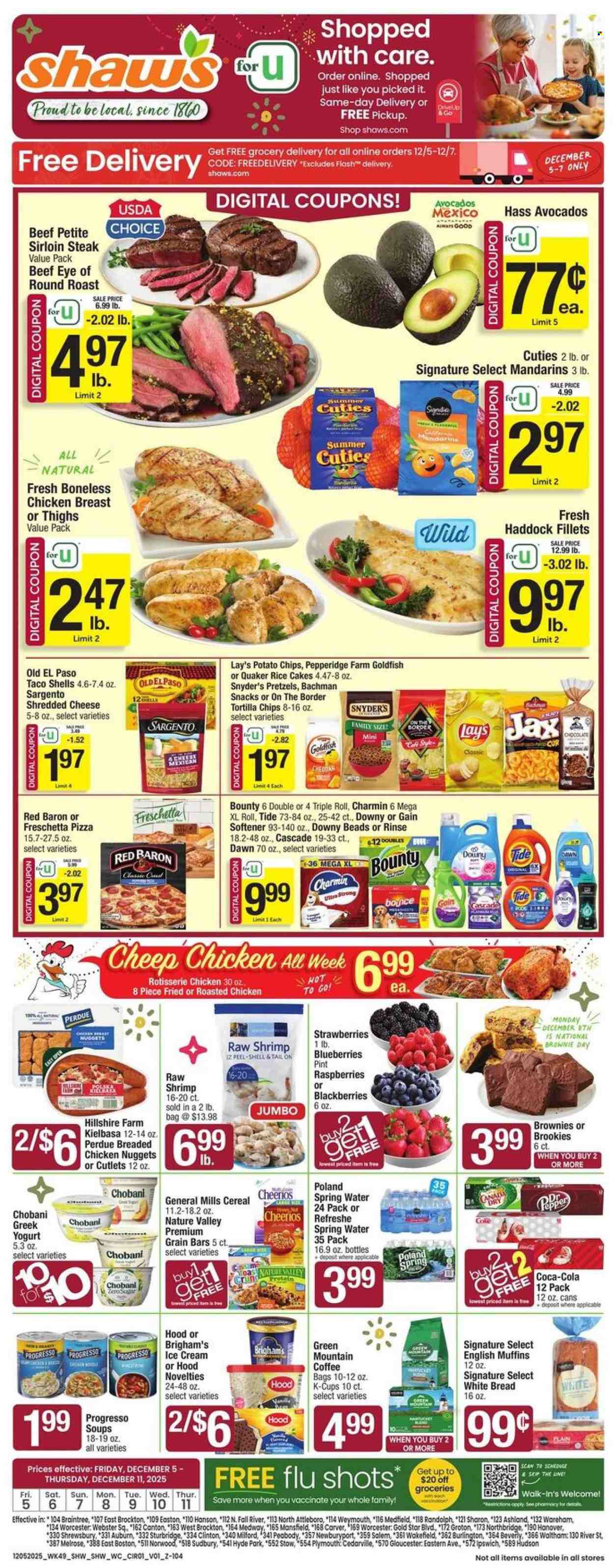 Shaw’s ad - 12/05/2025 - 12/11/2025. Page 1
