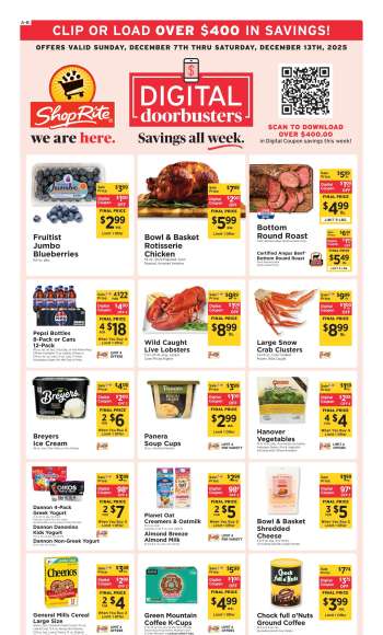 ShopRite Flyer - 12/07/2025 - 12/13/2025.