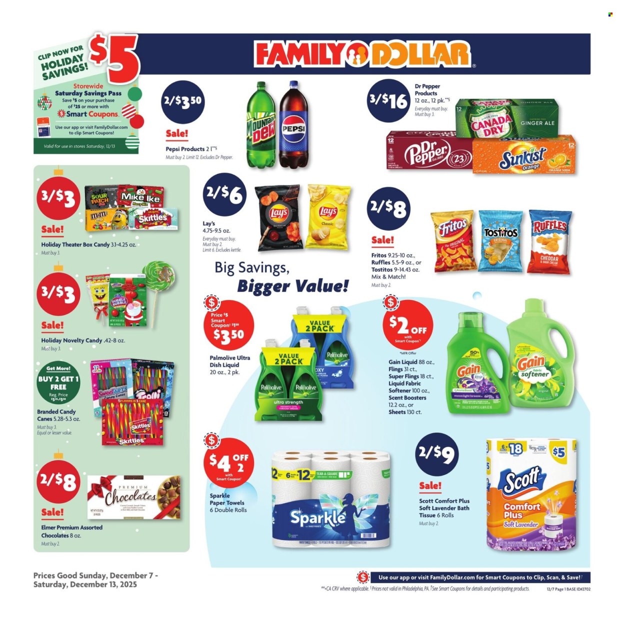 Family Dollar ad - 12/07/2025 - 12/13/2025. Page 1