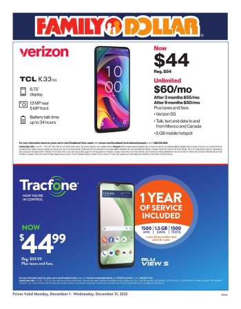 Family Dollar Flyer - 12/01/2025 - 12/31/2025.