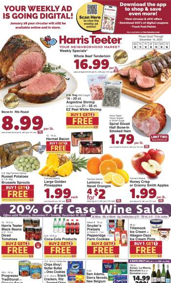 Harris Teeter Flyer - 12/10/2025 - 12/16/2025.