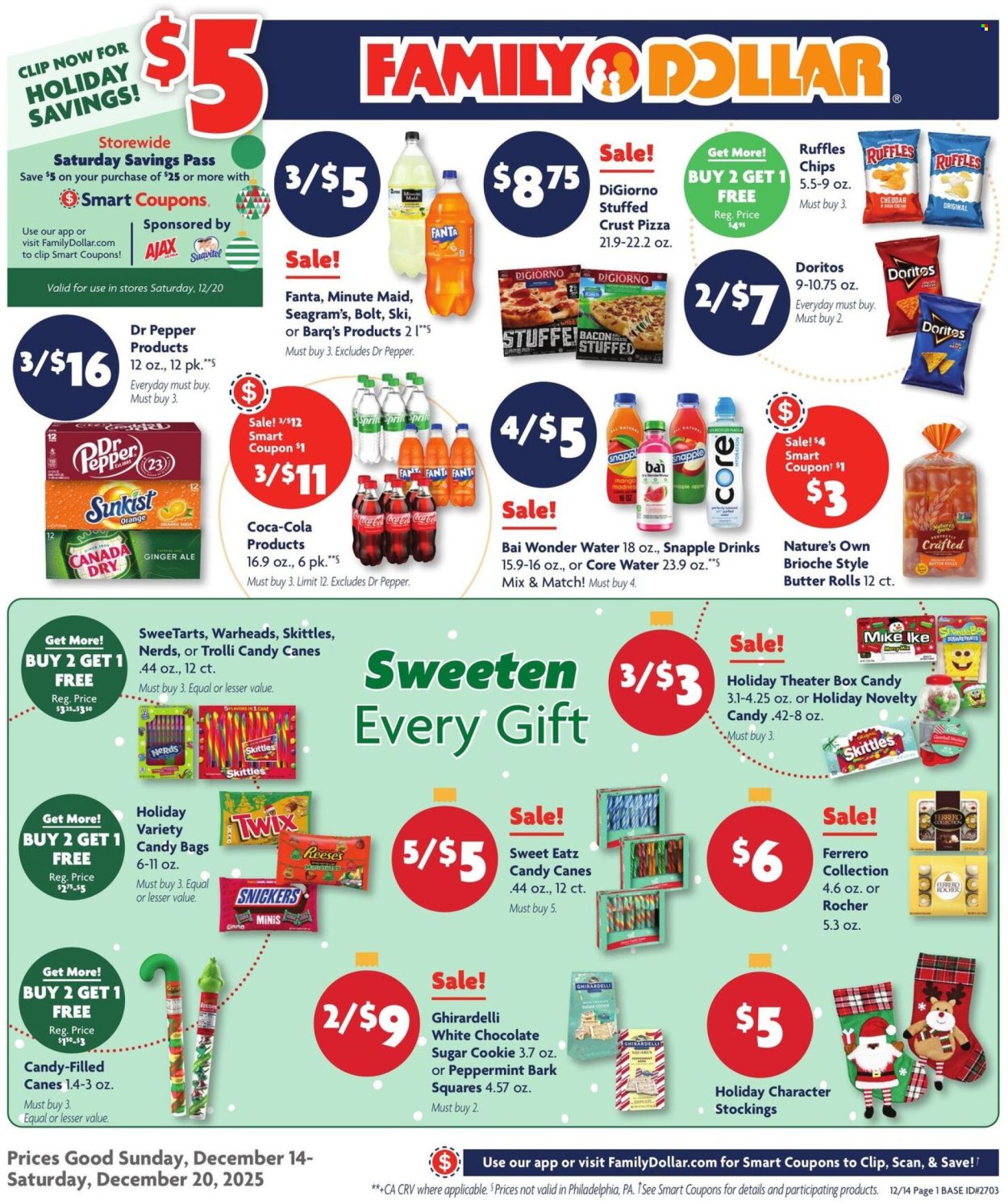 Family Dollar ad - 12/14/2025 - 12/20/2025. Page 1