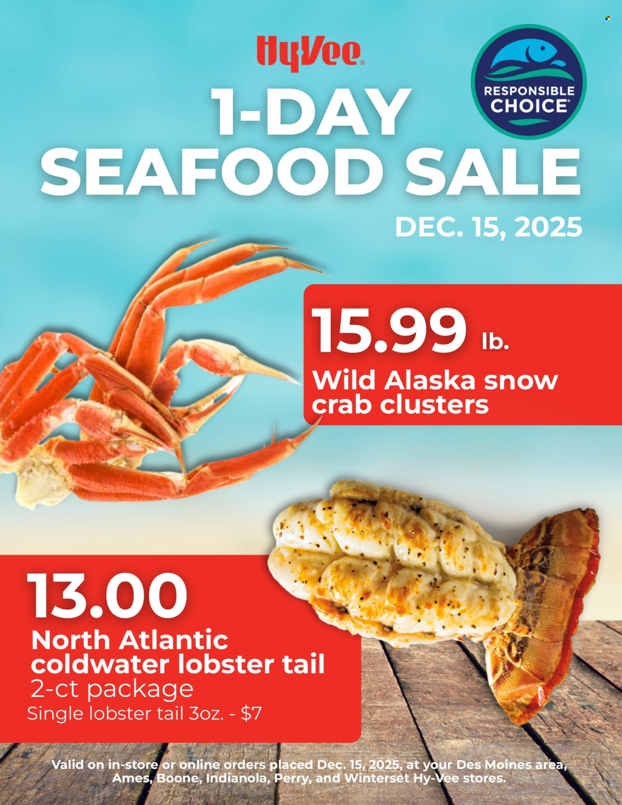 Hy-Vee ad - 12/15/2025 - 12/15/2025. Page 1