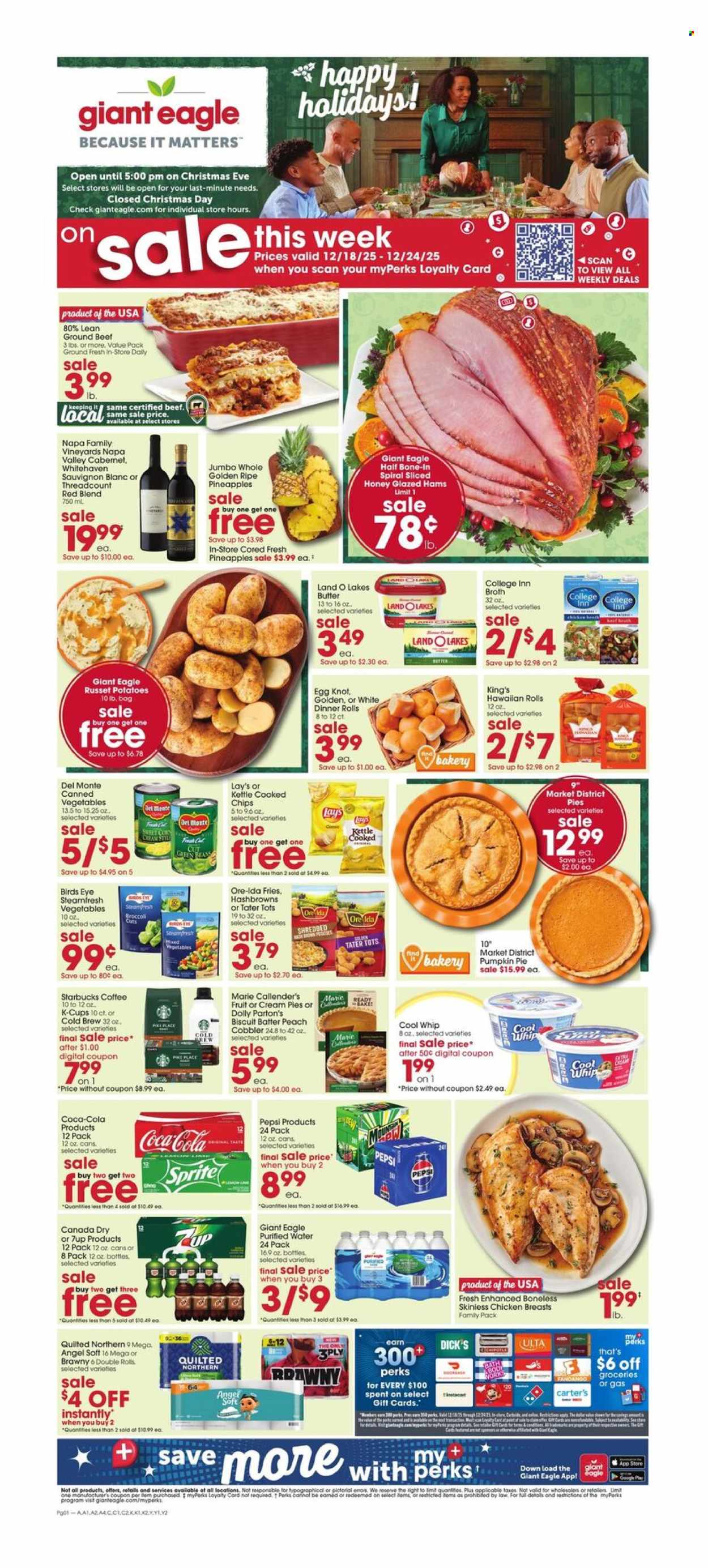 Giant Eagle ad - 12/18/2025 - 12/24/2025. Page 1