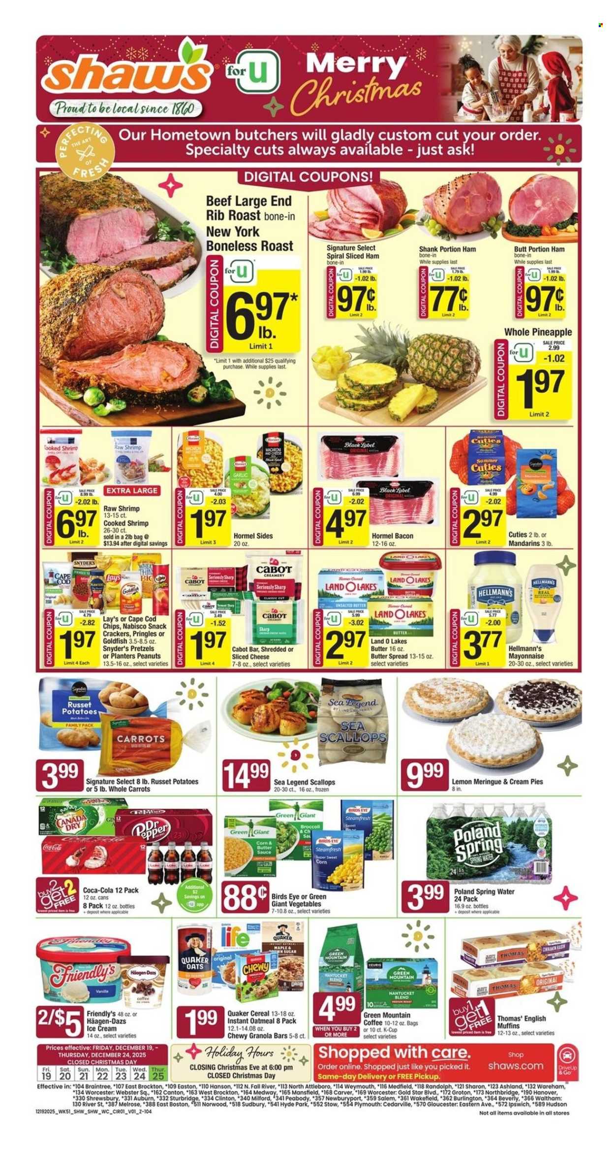 Shaw’s ad - 12/19/2025 - 12/25/2025. Page 1