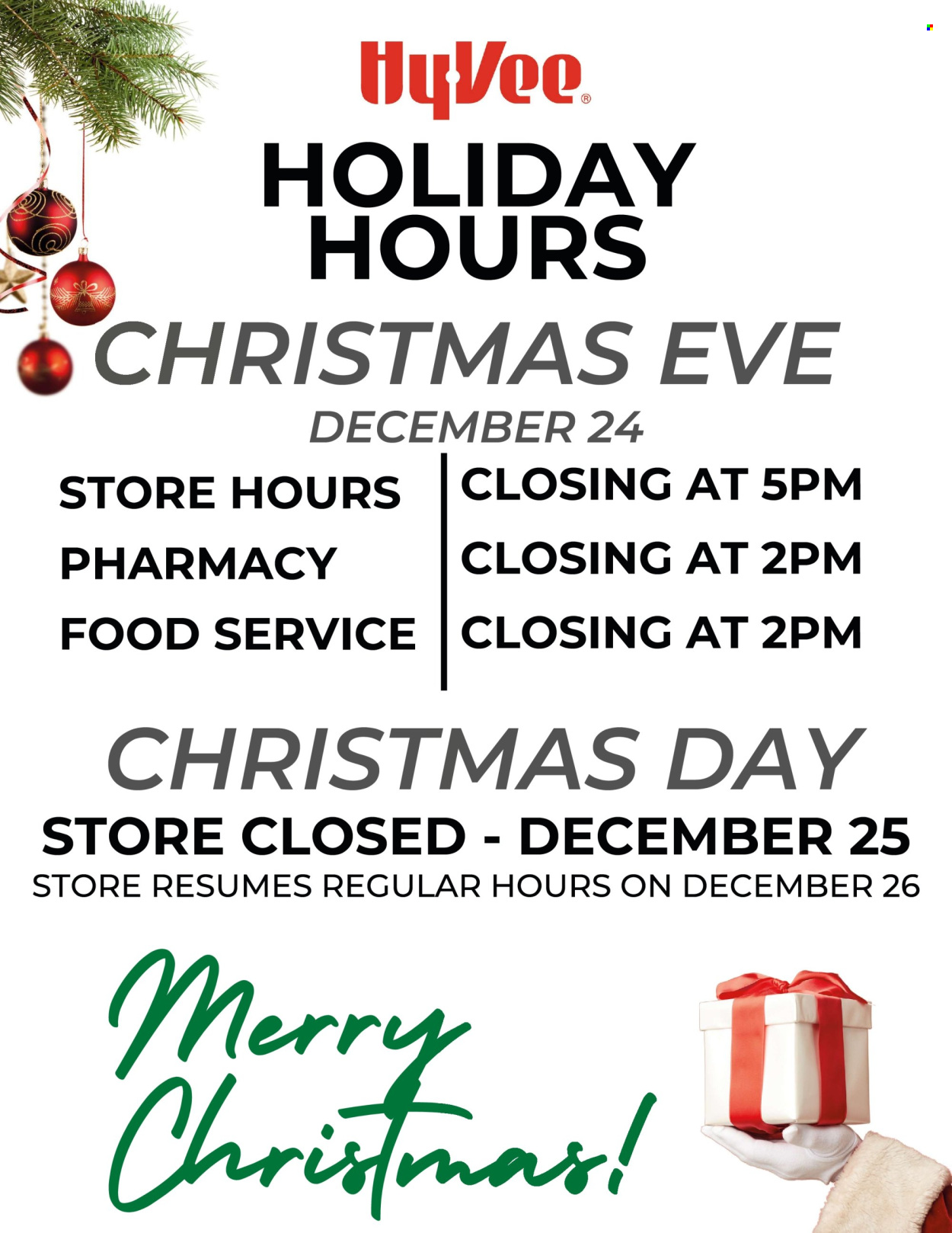 Hy-Vee ad - 12/24/2025 - 12/25/2025. Page 1