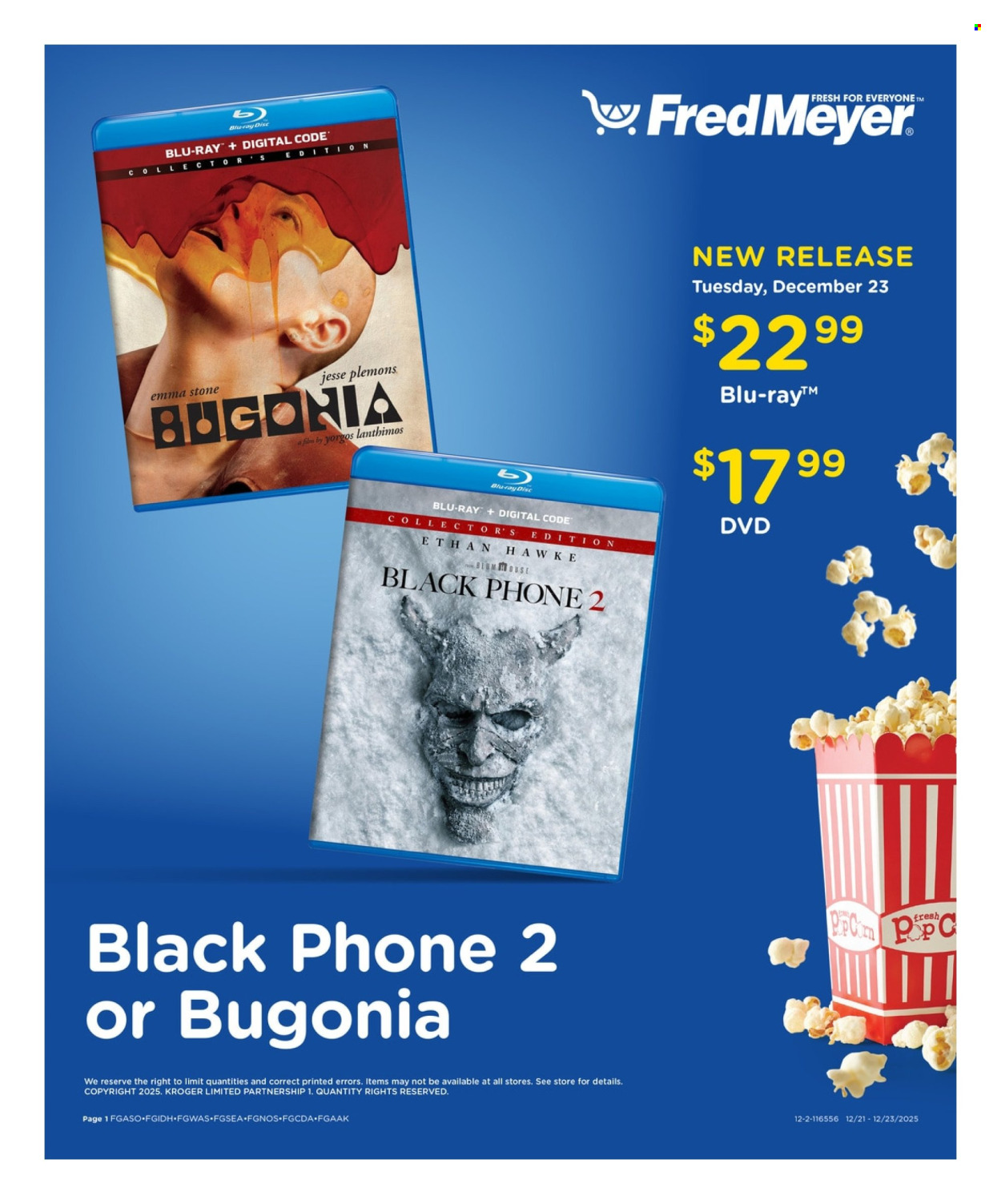 Fred Meyer ad - 12/21/2025 - 12/23/2025. Page 1