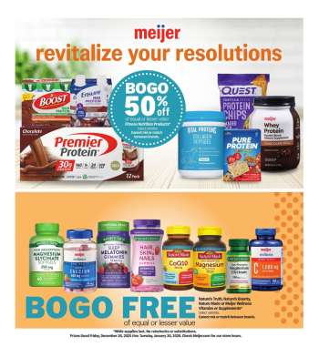 Meijer Flyer - 12/26/2025 - 01/20/2026.