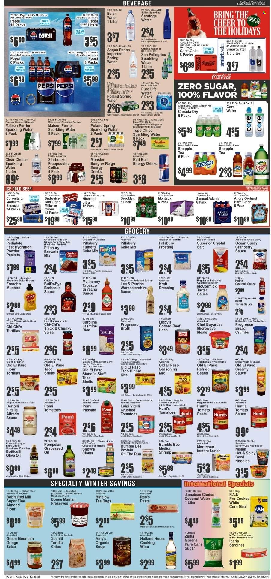 Key Food ad - 12/26/2025 - 12/26/2025. Page 3