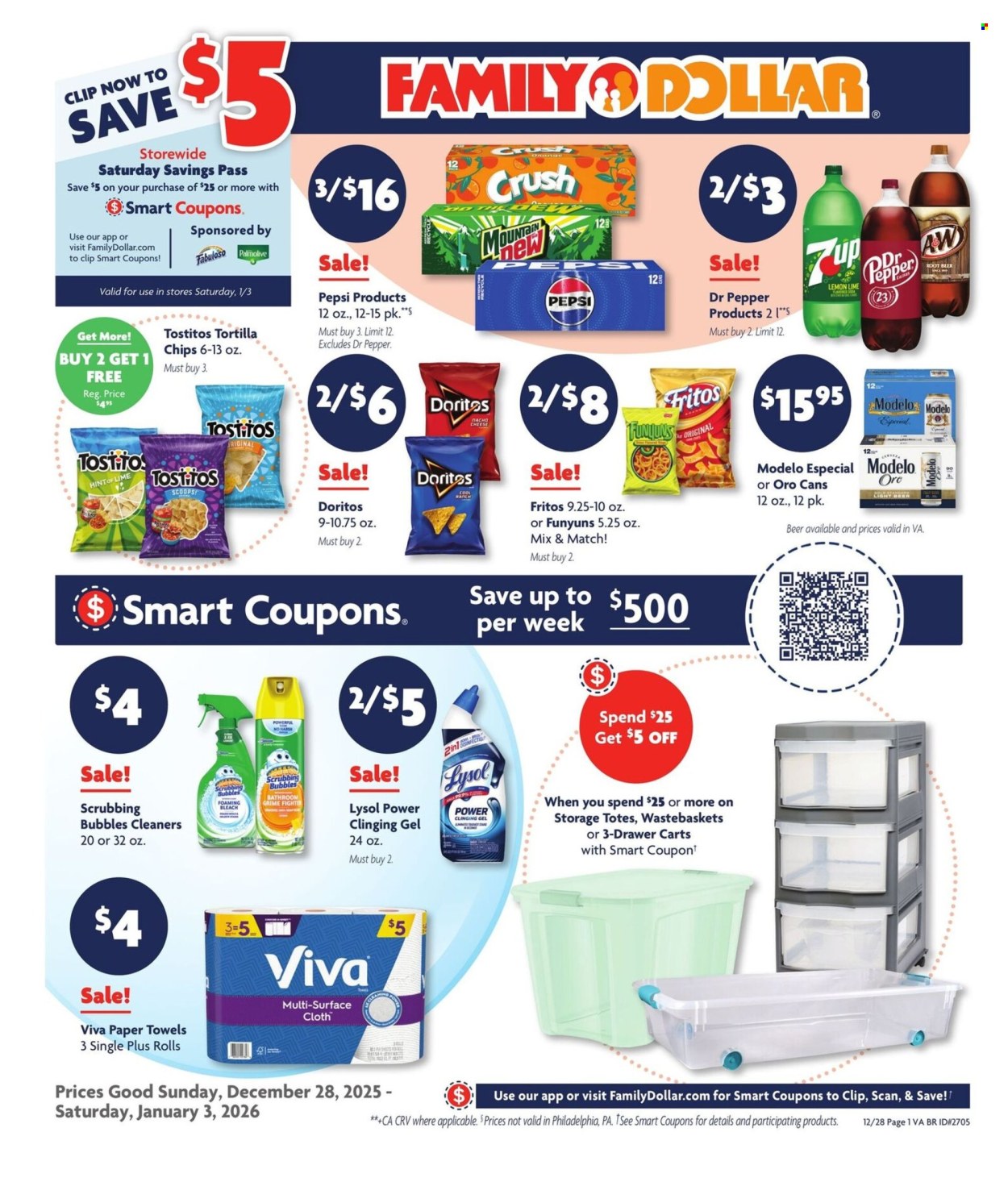 Family Dollar ad - 12/28/2025 - 01/03/2026. Page 1