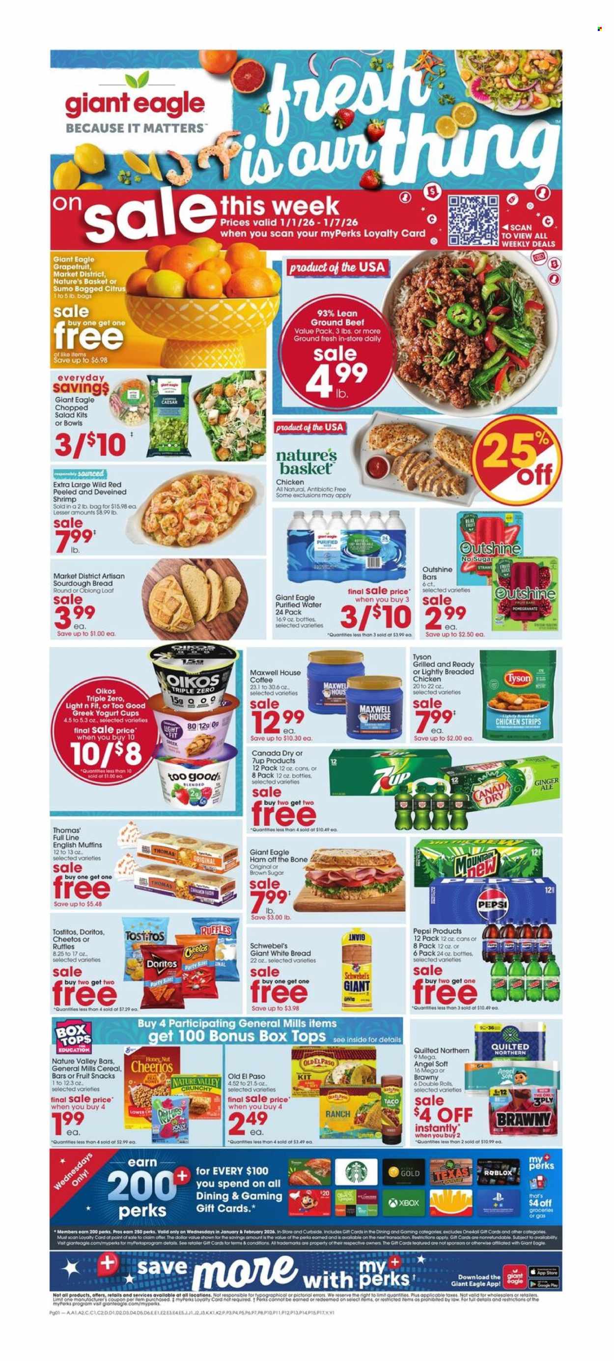 Giant Eagle ad - 01/01/2026 - 01/07/2026. Page 1