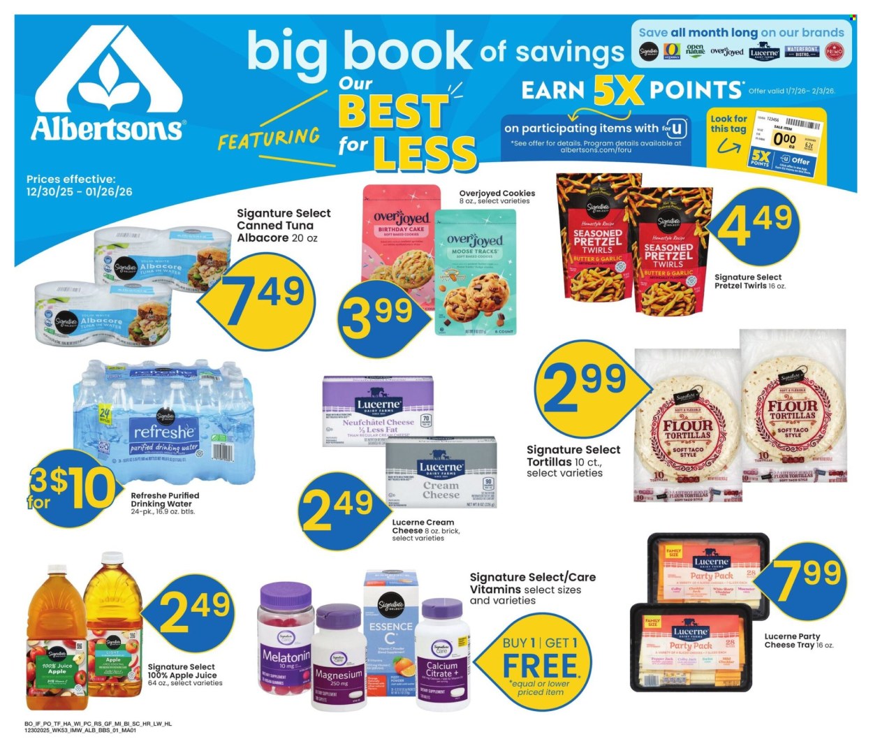 Albertsons ad - 12/30/2025 - 01/26/2026. Page 1