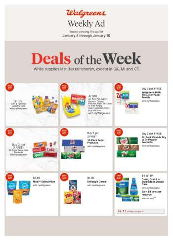 Walgreens Flyer - 01/04/2026 - 01/10/2026.