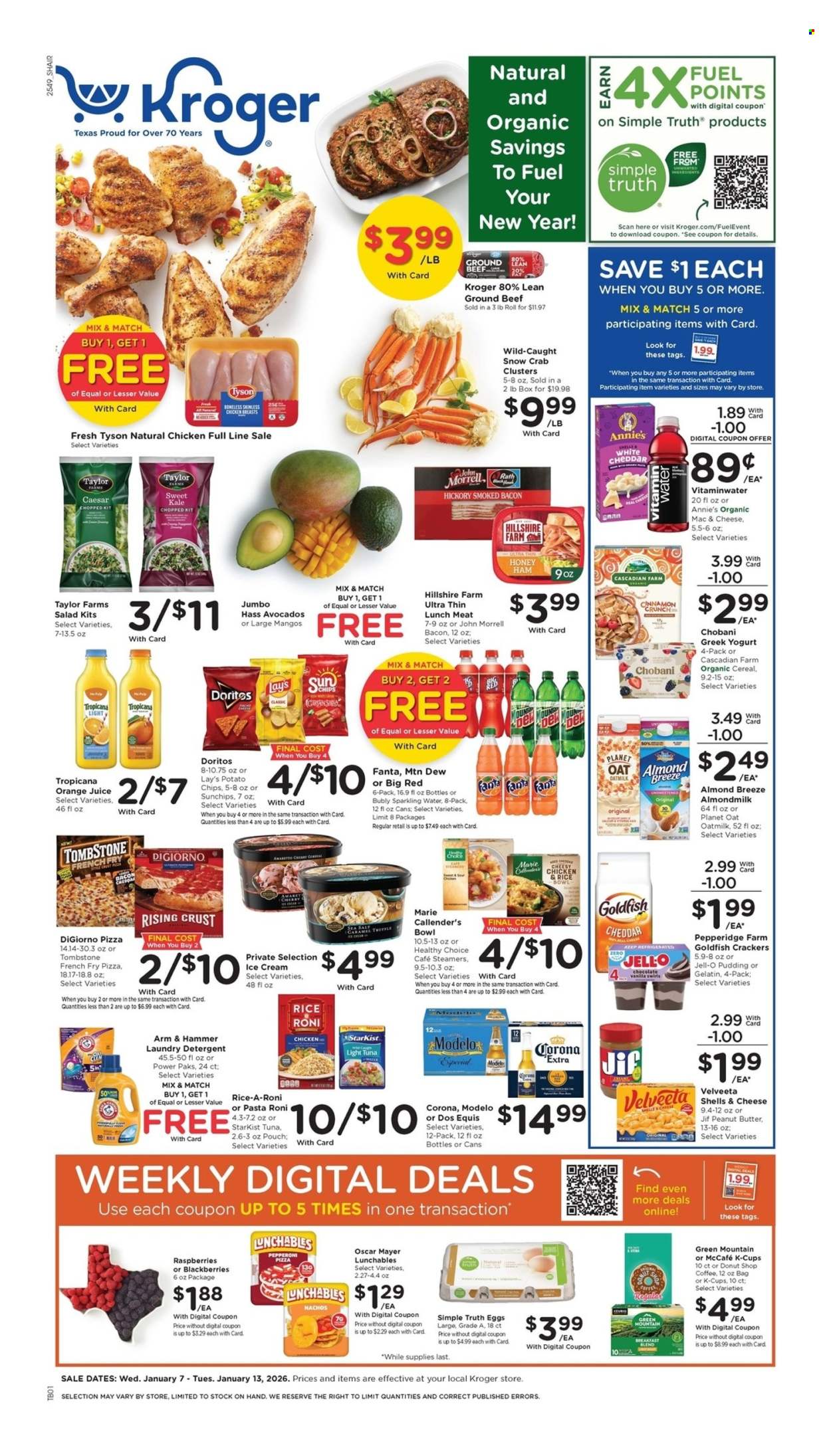 Kroger ad - 01/07/2026 - 01/13/2026. Page 1