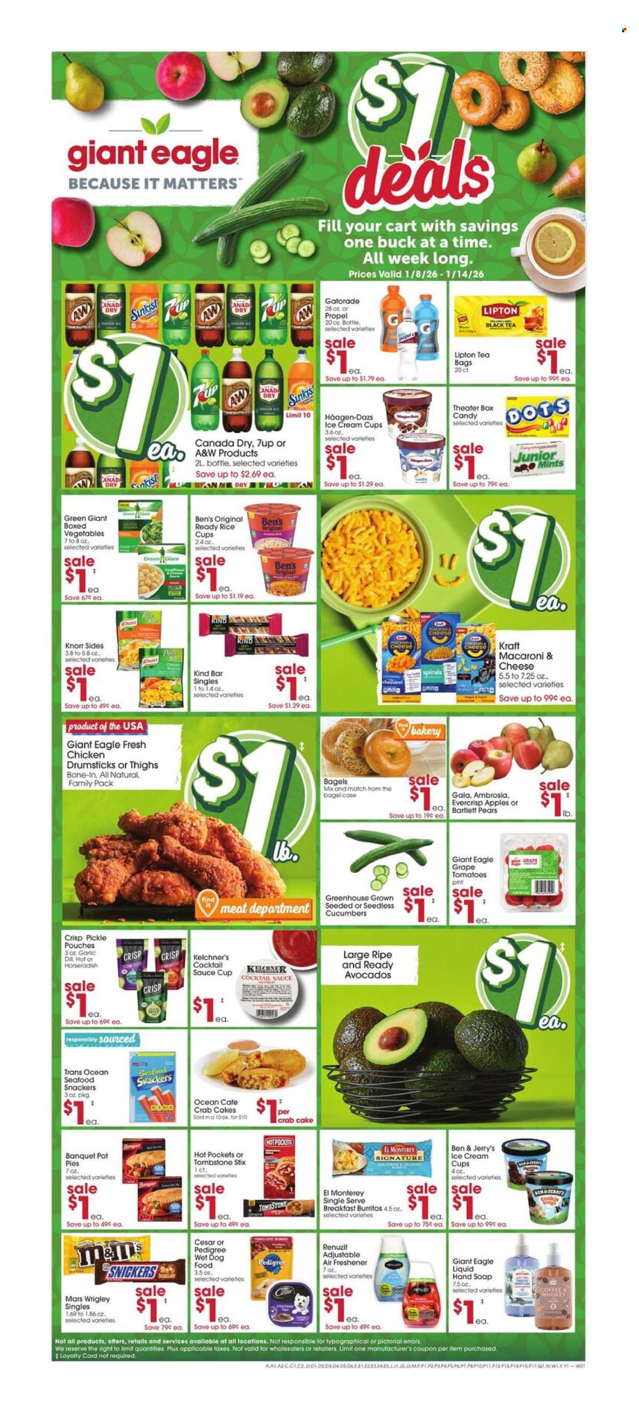 Giant Eagle ad - 01/08/2026 - 01/14/2026. Page 1