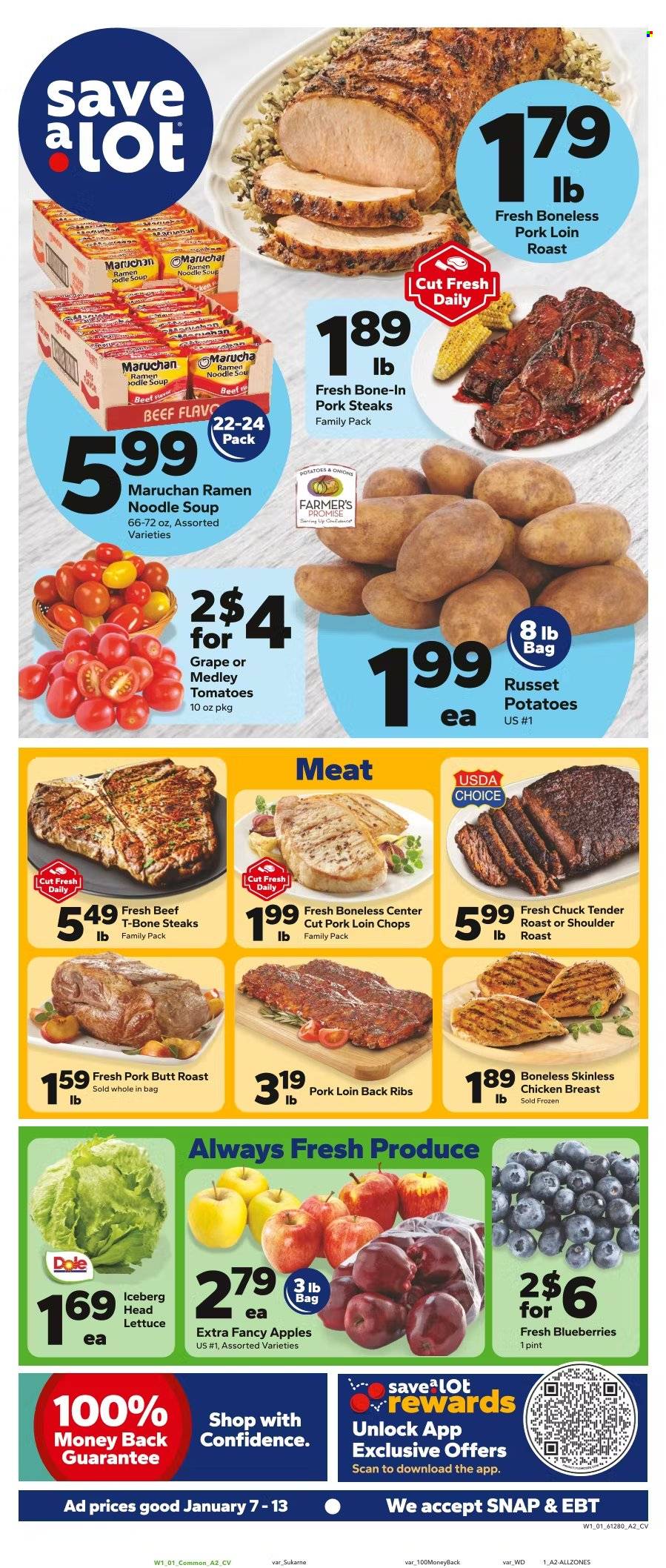 Save a Lot ad - 01/07/2026 - 01/13/2026. Page 1