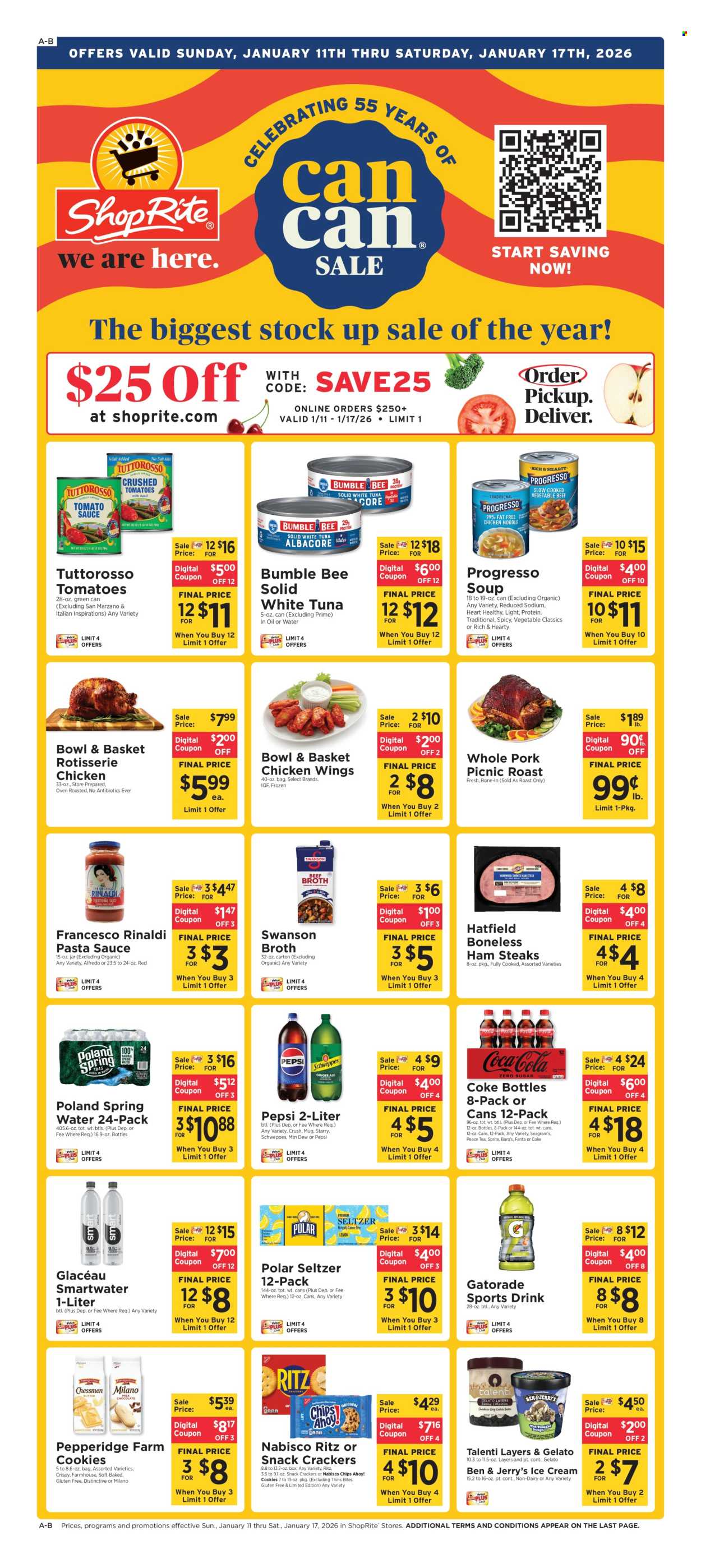 ShopRite ad - 01/11/2026 - 01/17/2026. Page 1