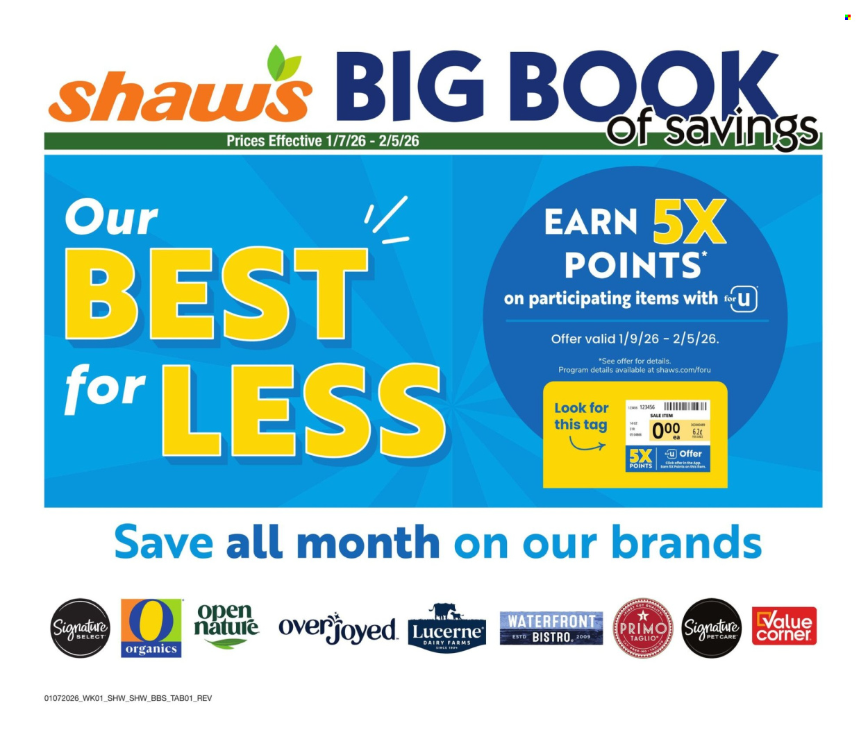 Shaw’s ad - 01/07/2026 - 02/05/2026. Page 1