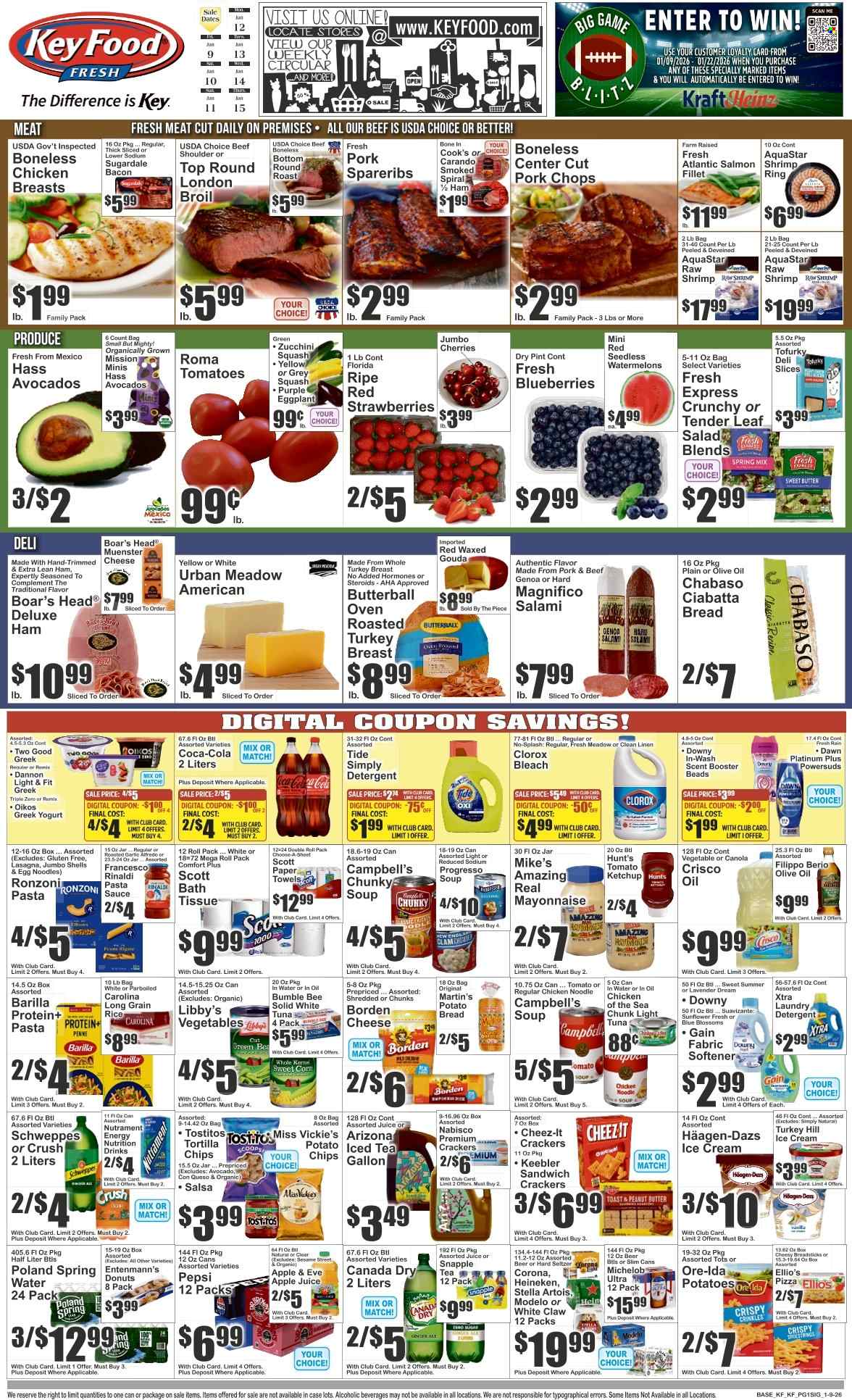 Key Food ad - 01/09/2026 - 01/15/2026. Page 1