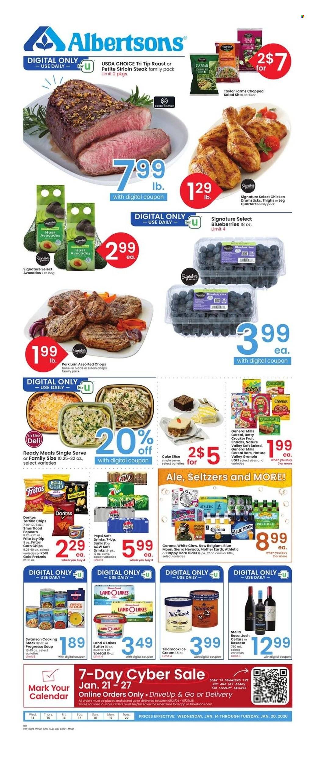 Albertsons ad - 01/14/2026 - 01/20/2026. Page 1