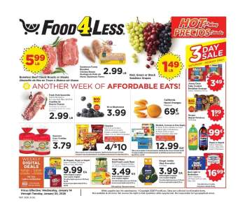 Food 4 Less Flyer - 01/14/2026 - 01/20/2026.