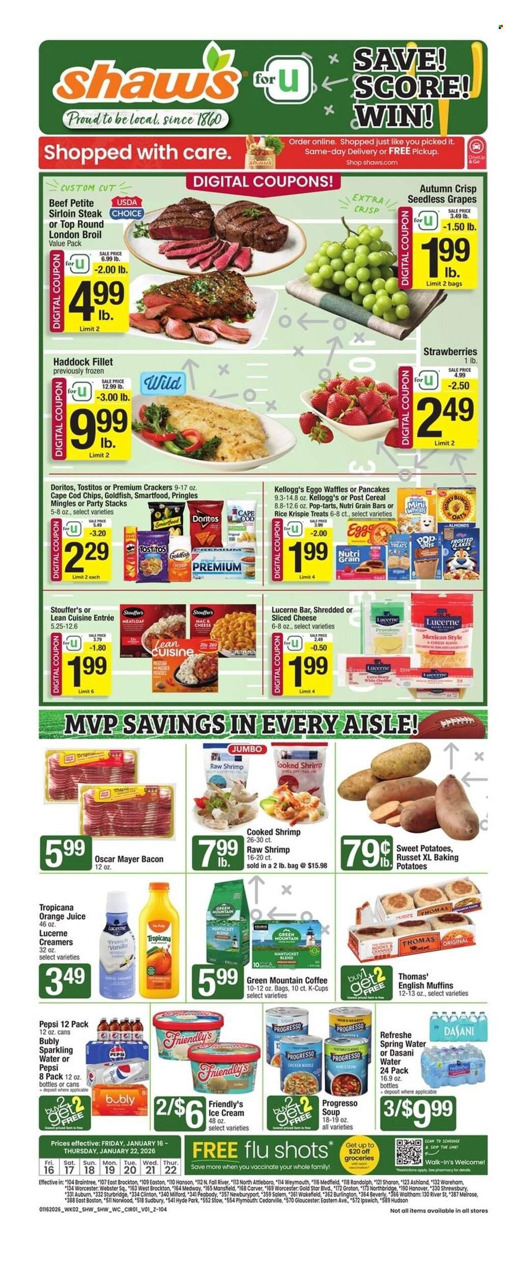 Shaw’s ad - 01/16/2026 - 01/22/2026. Page 1