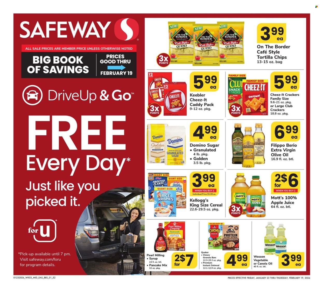 Safeway ad - 01/23/2026 - 02/19/2026. Page 1